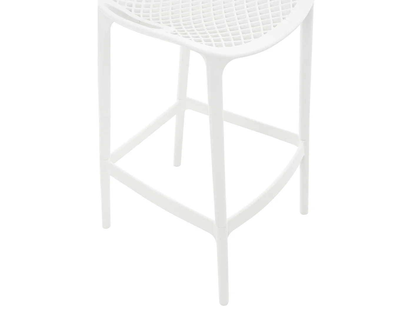 Tabouret de bar - Plastique - Blanc - Air