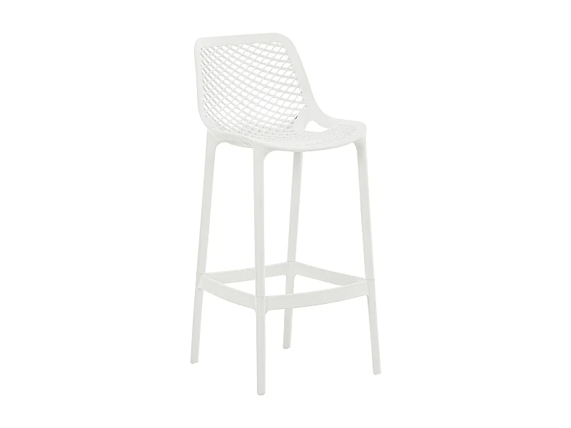Tabouret de bar - Plastique - Blanc - Air