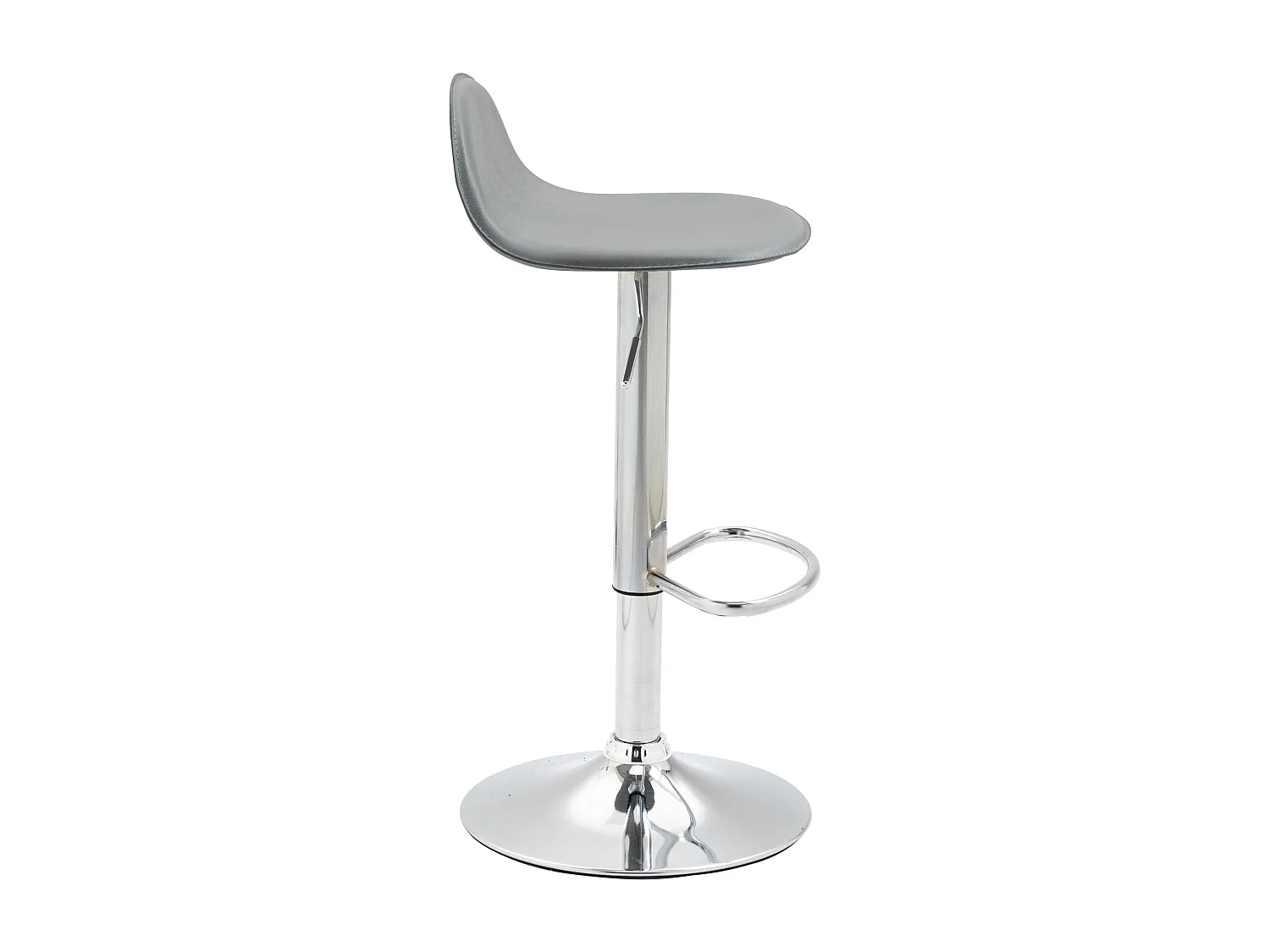 Tabourets de bar - Similicuir & Métal - Gris - Lana