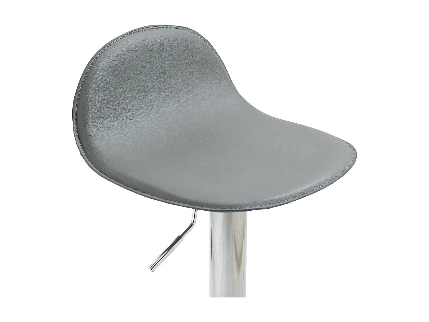 Tabourets de bar - Similicuir & Métal - Gris - Lana