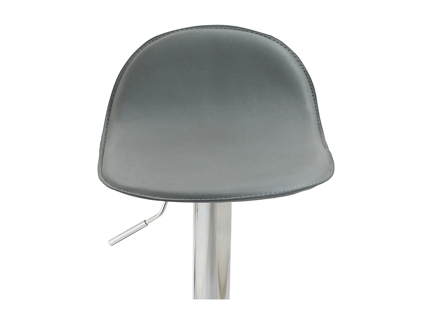 Tabourets de bar - Similicuir & Métal - Gris - Lana