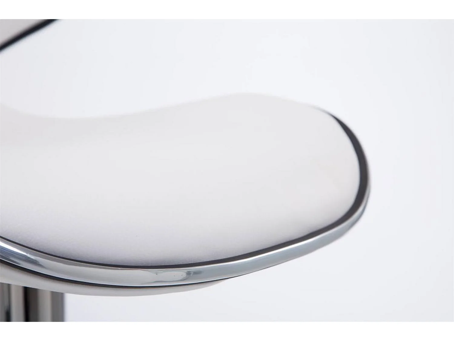 Set van 2  Barkruk - Kunstleer & chroom - wit - Las Vegas v2