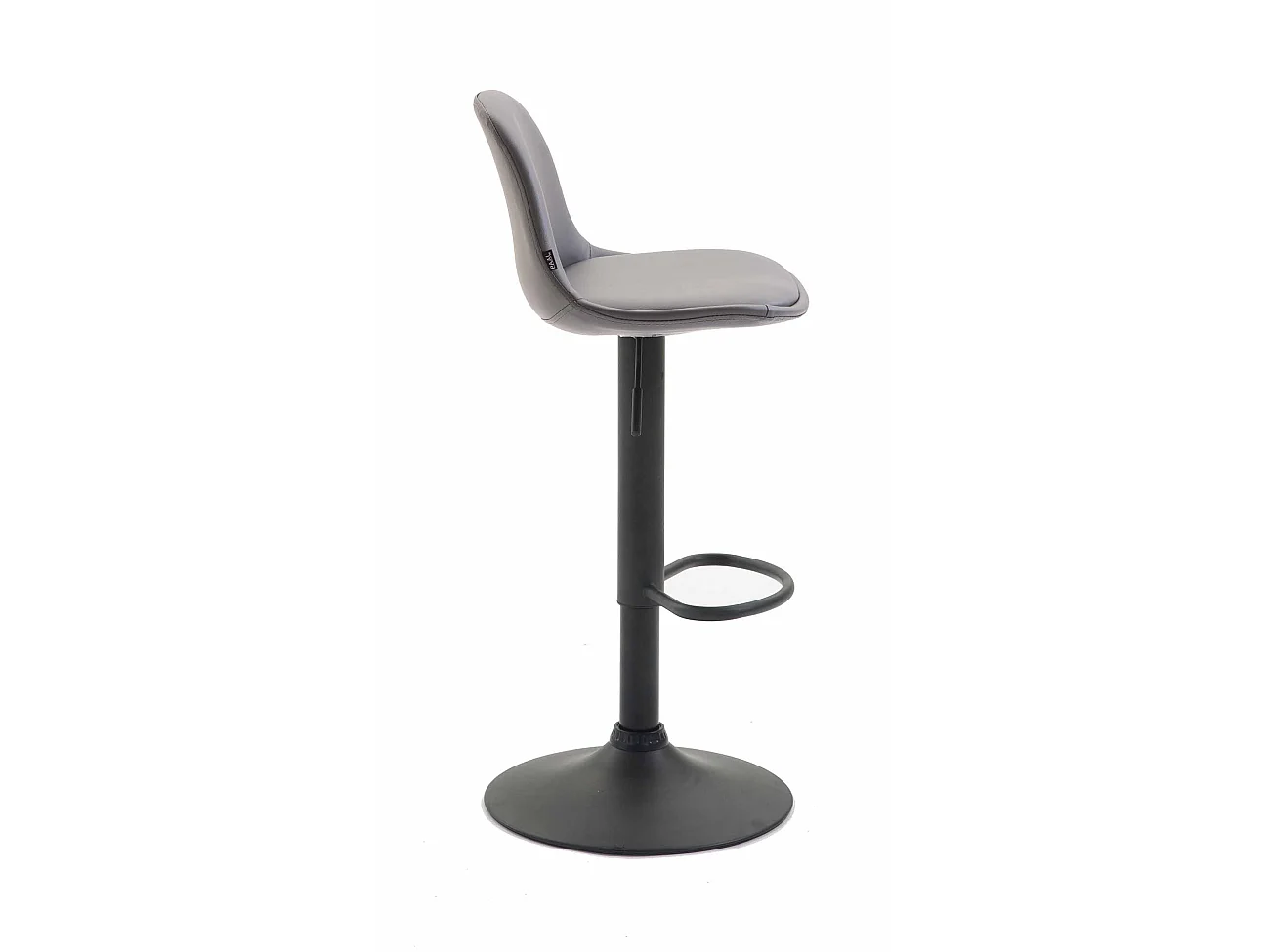Tabouret de bar - Similicuir & Métal - Gris - Kiel