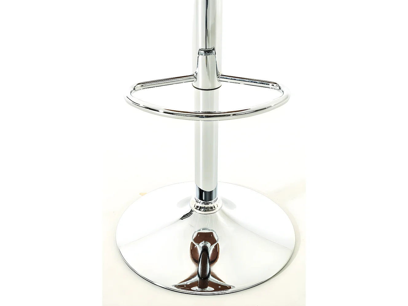 Tabouret de bar - Similicuir - Noyer / Blanc - Kingston