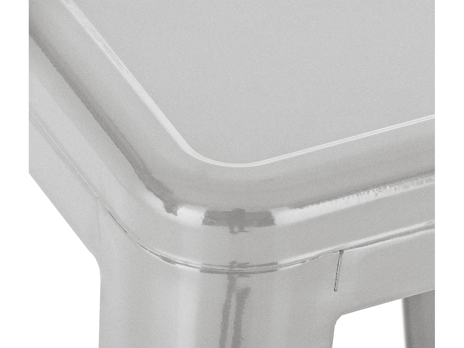 Lot de 2  Tabouret de bar - Métal - Argent - Joshua