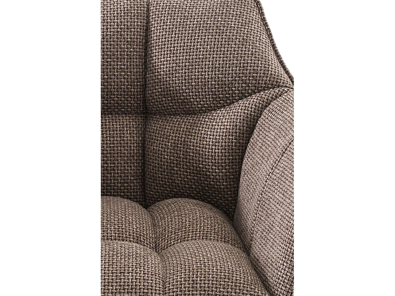 Tabouret de bar - Tissu & Noir - Marron terre - Damaso