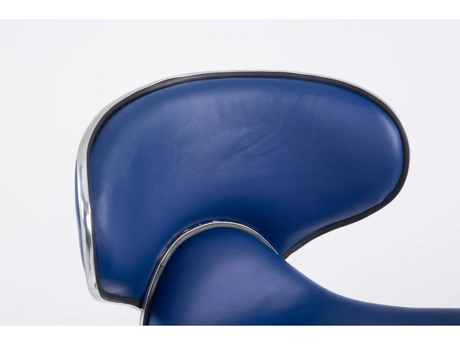 2er Set Barhocker - Kunstleder & chrom - blau - Las Vegas v2