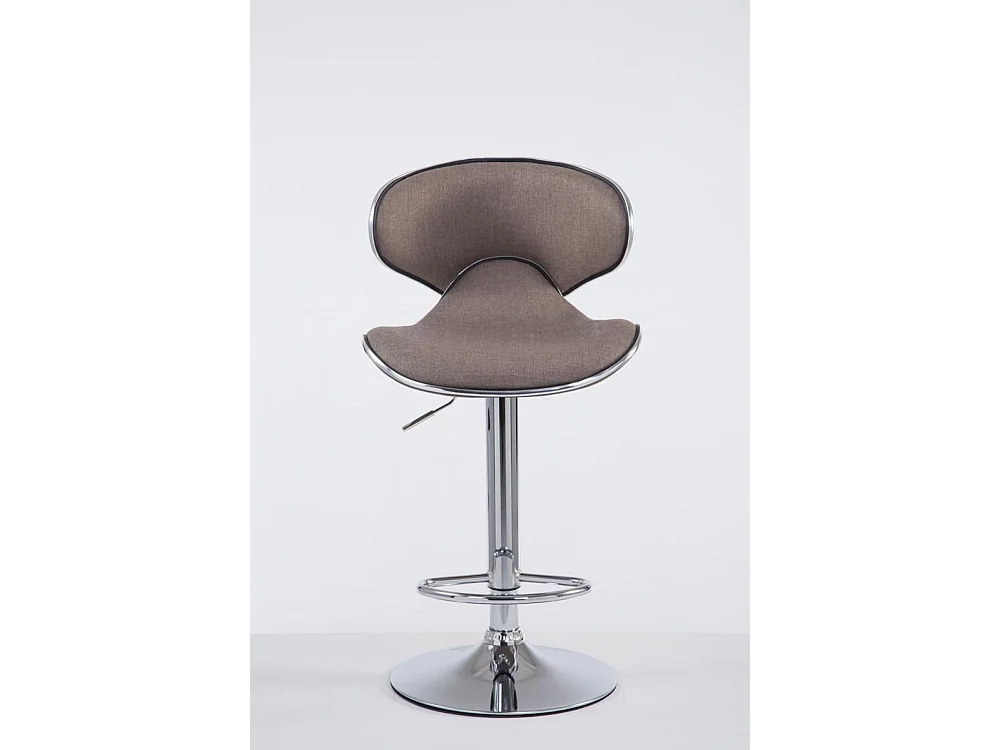 Barkruk - Stof & chroom - taupe - Las Vegas V2