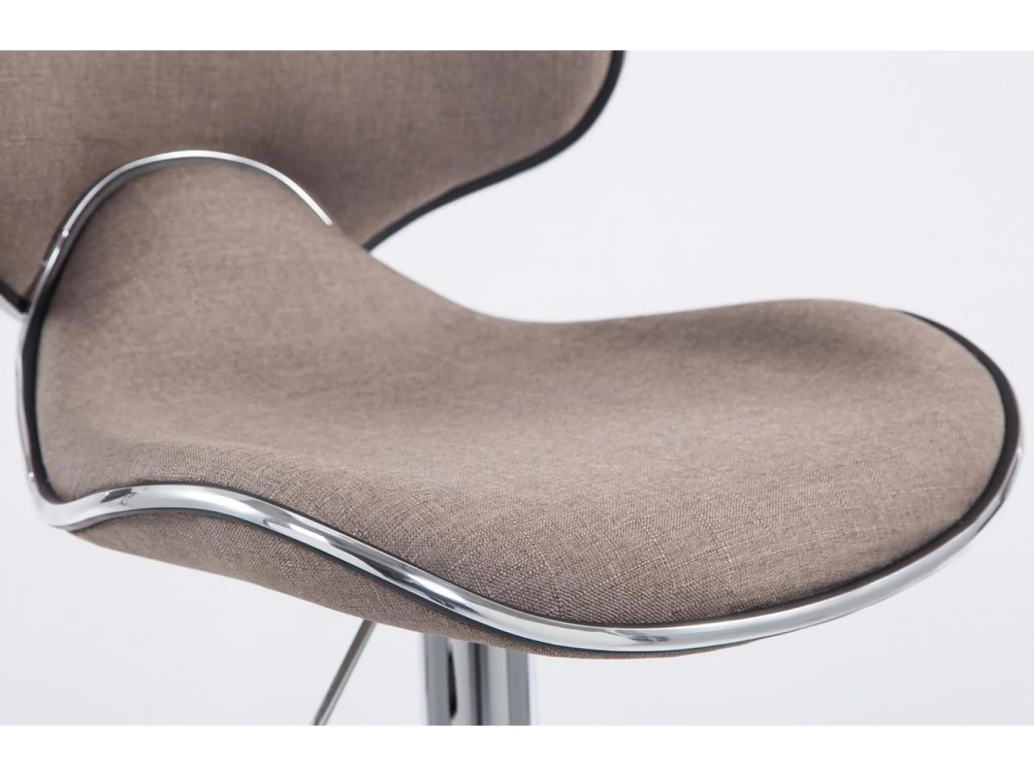 Barkruk - Stof & chroom - taupe - Las Vegas V2