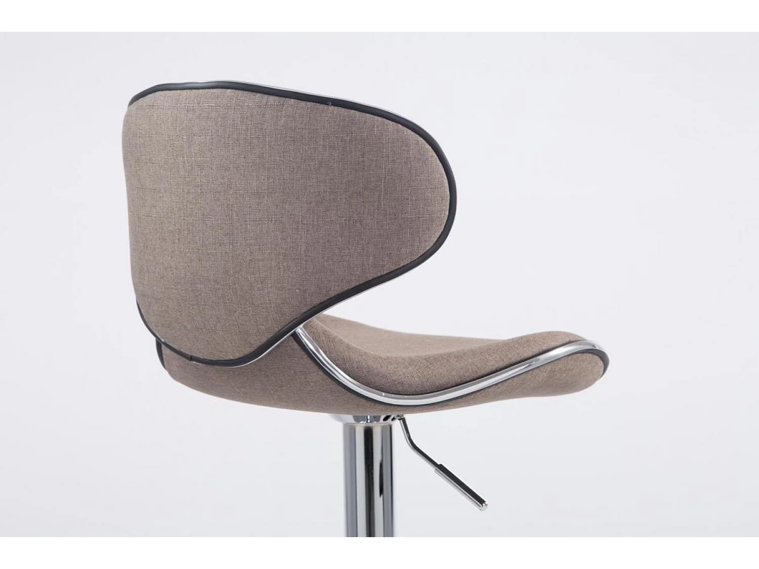 Barkruk - Stof & chroom - taupe - Las Vegas V2