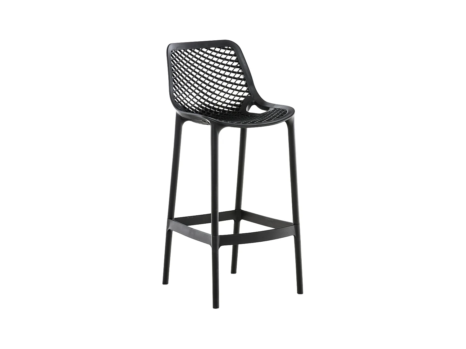 Tabouret de bar - Plastique & Plastique - Noir - Air