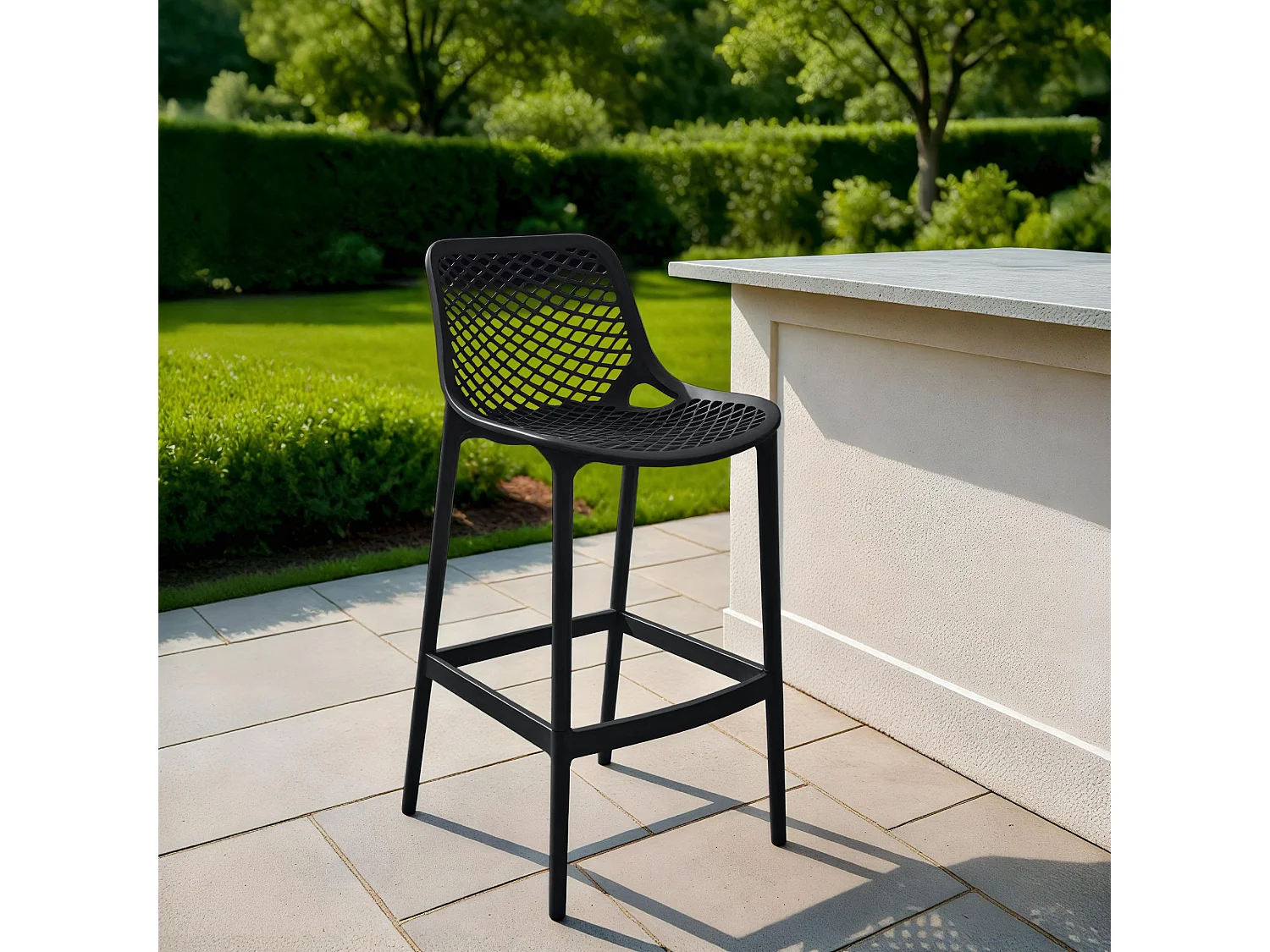 Barkruk - Kunststof - zwart - Air