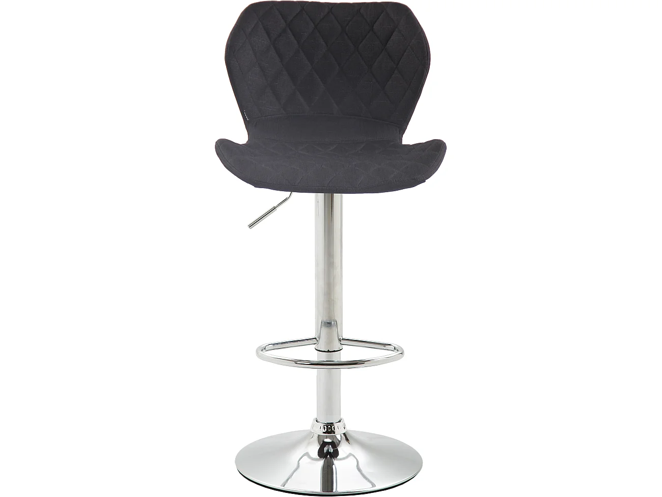 Set di 2 Sgabello da bar - Tessuto & Metallo - nero - Cork