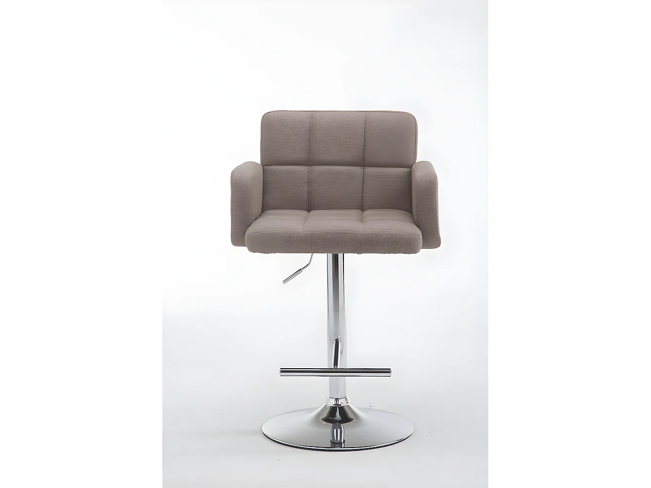 Tabourets de bar - Tissu & Métal - Taupe - Los Angeles