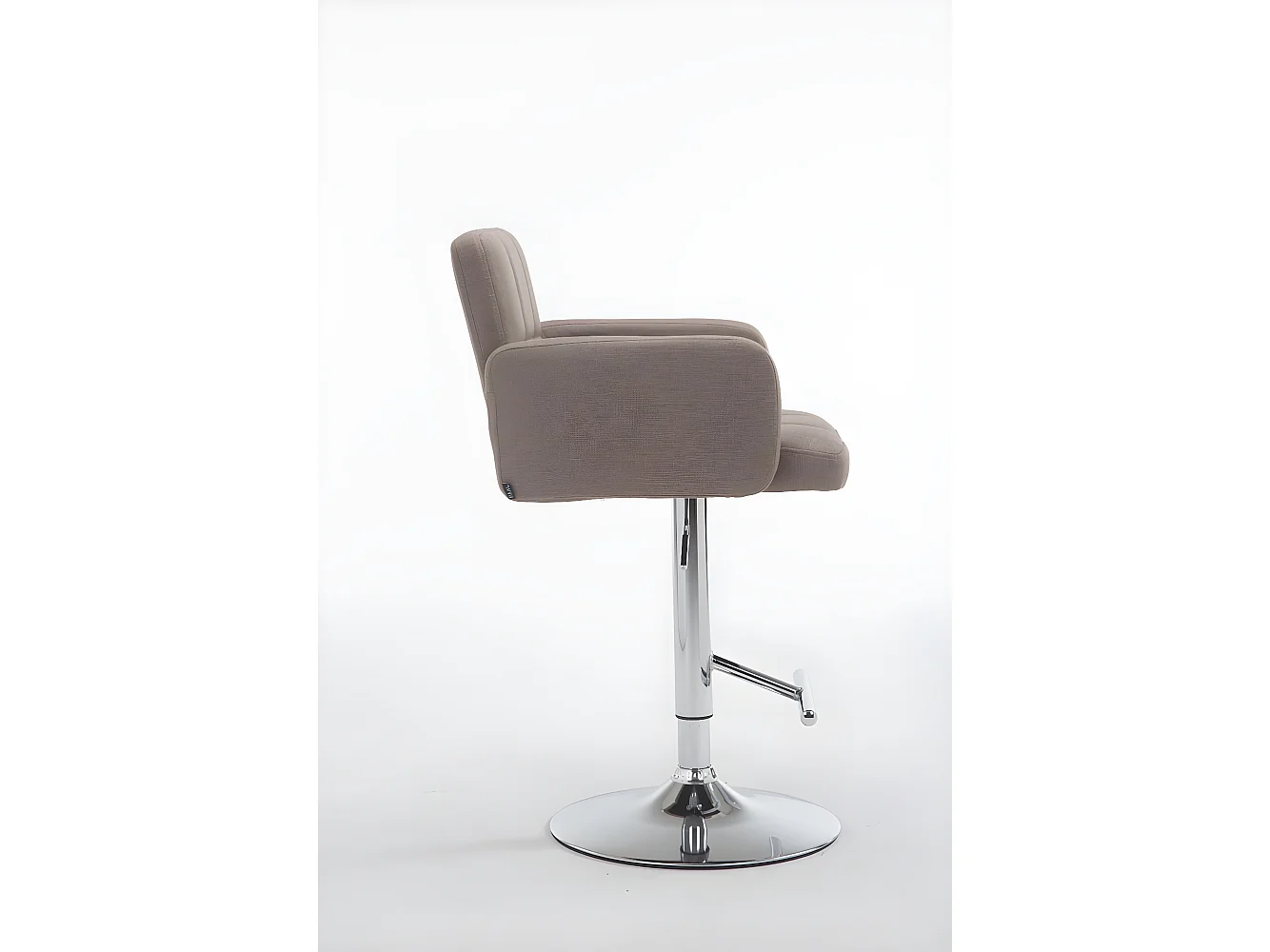 Tabourets de bar - Tissu & Métal - Taupe - Los Angeles
