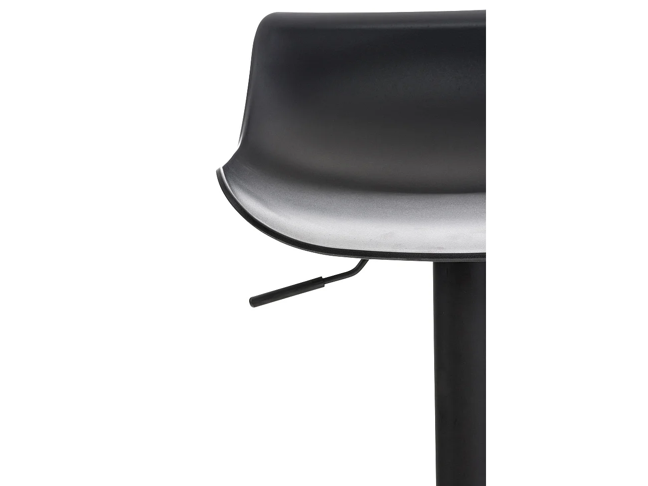 Lot de 2  Tabouret de bar - Plastique & Nature - Noir - Aveiro