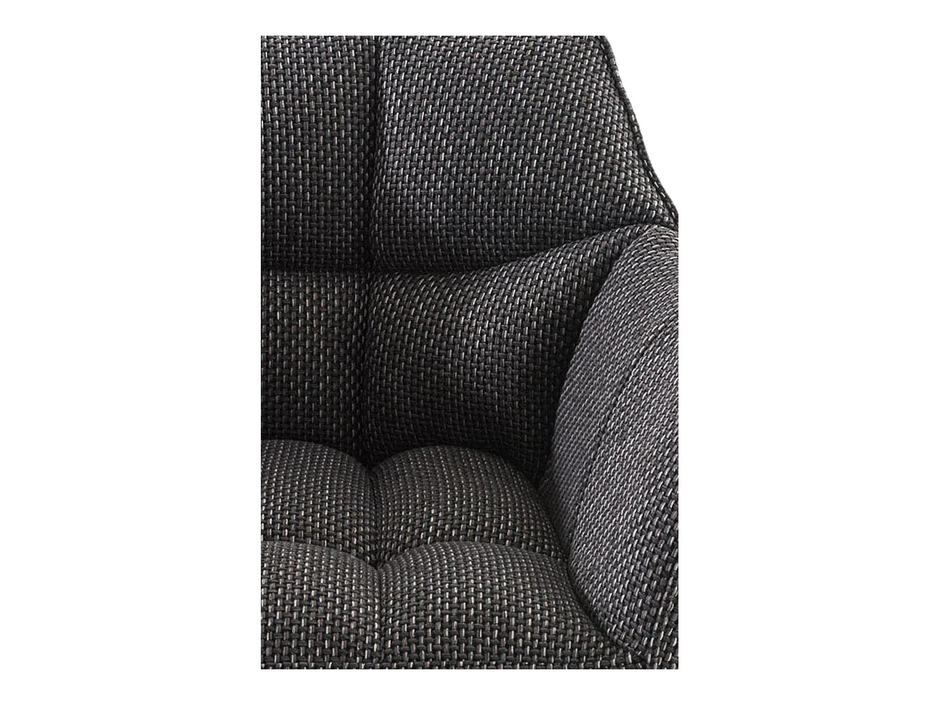 Barkruk - Stof & zwart - titanium grijs - Damaso