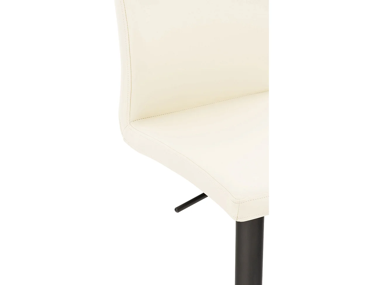 Barhocker - Kunstleder & schwarz - creme - Cadiz