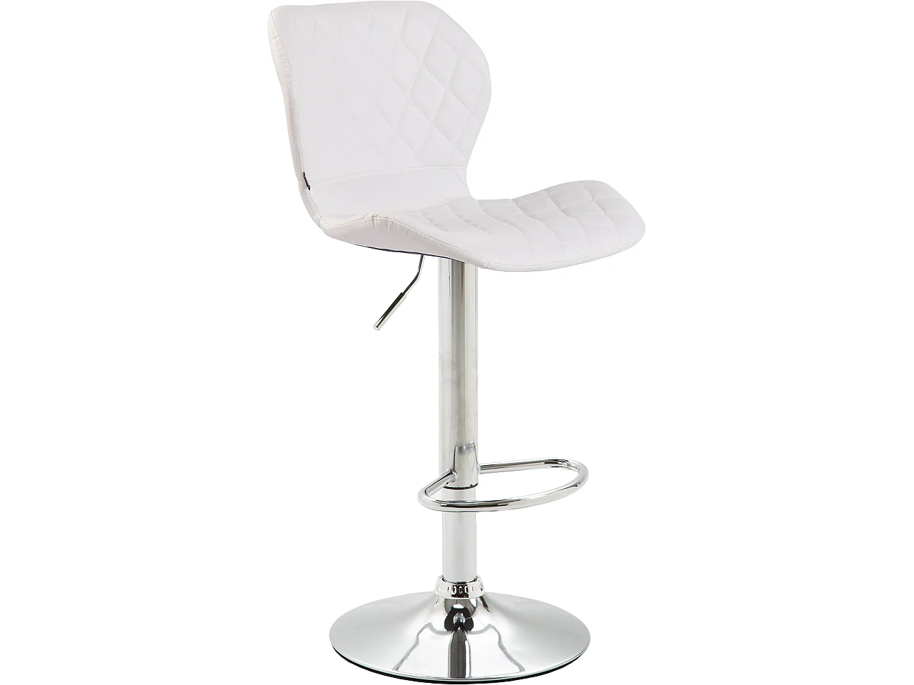 Tabourets de bar - Similicuir & Métal - Blanc - Cork