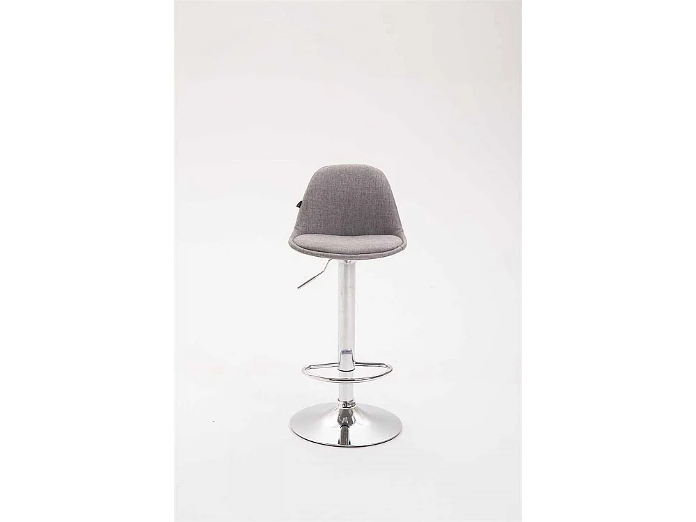 Barhocker - Stoff & Metall - grau - Kiel