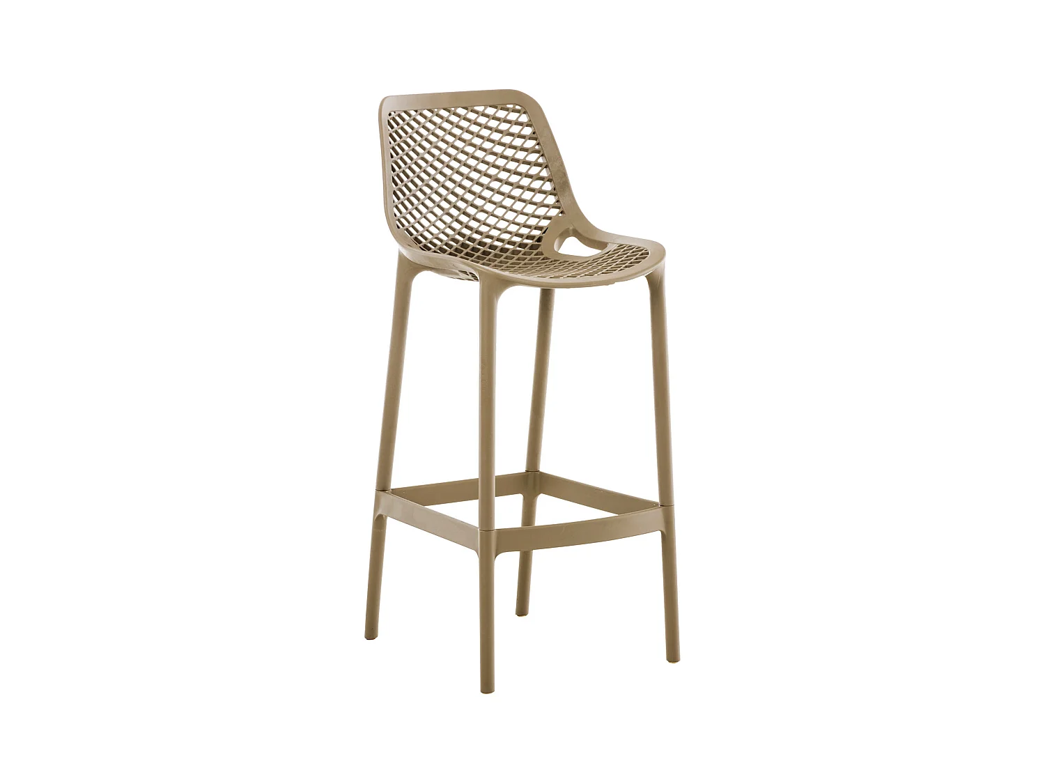 Tabouret de bar - Plastique & Plastique - Boue - Air