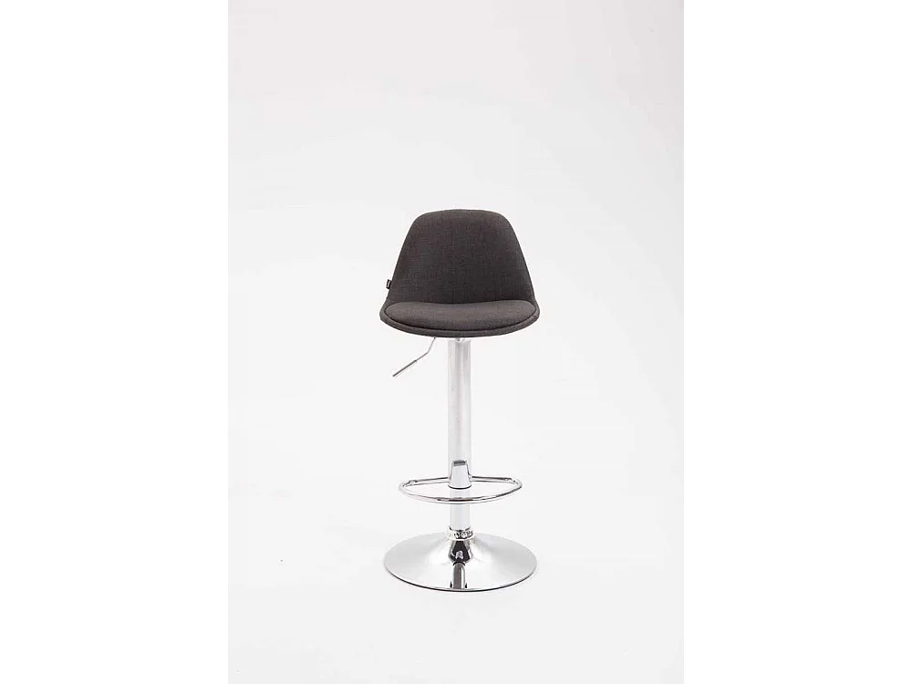 Tabouret de bar - Tissu & Métal - Gris foncé - Kiel