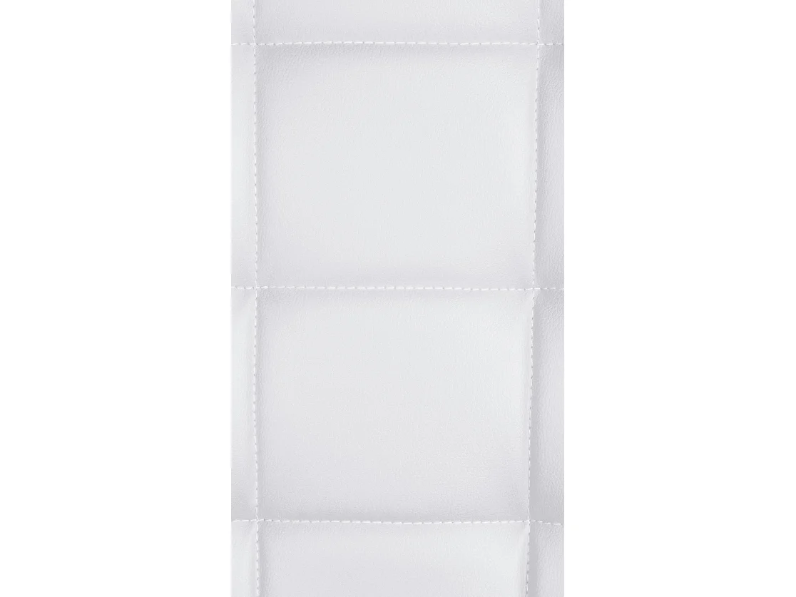 Tabourets de bar - Similicuir (PVC) & Métal - Blanc - Peking V2