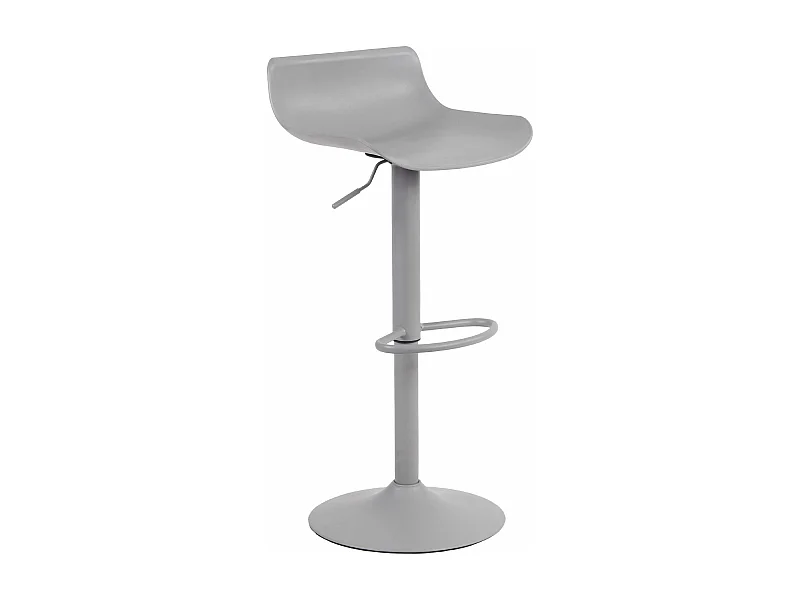 Tabouret de bar - Plastique & Chrome - Gris - Aveiro
