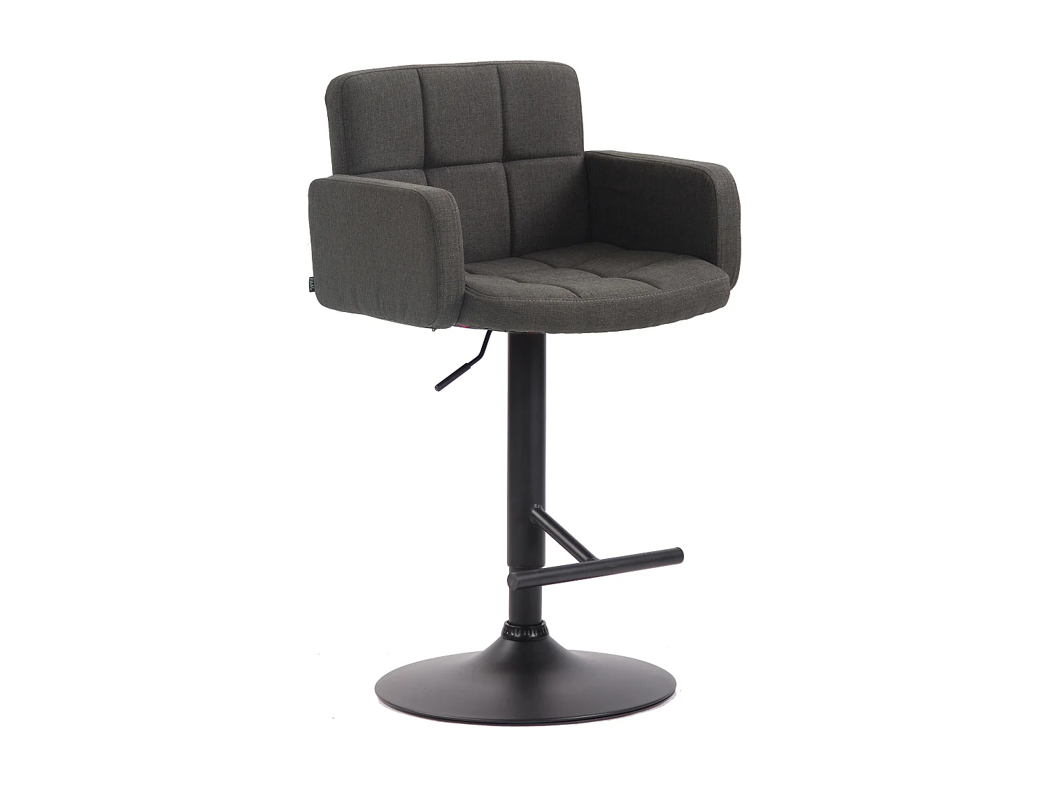 Tabourets de bar - Tissu & Métal - Gris foncé - Los Angeles