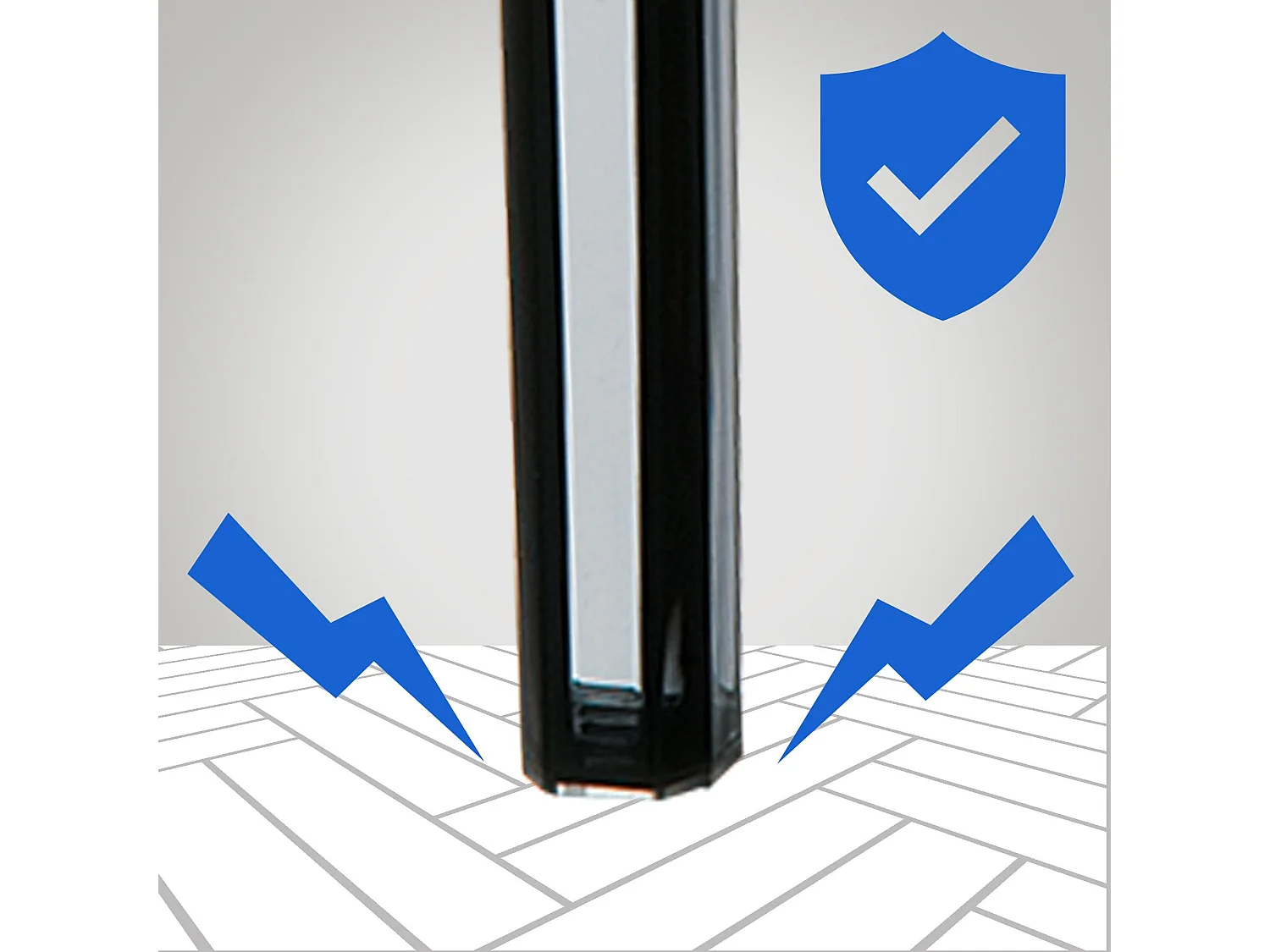 Tabouret de bar - Plastique - Noir - FOX