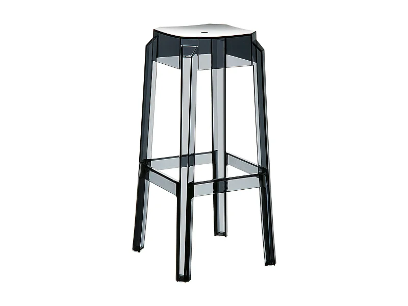 Tabouret de bar - Plastique - Noir - FOX