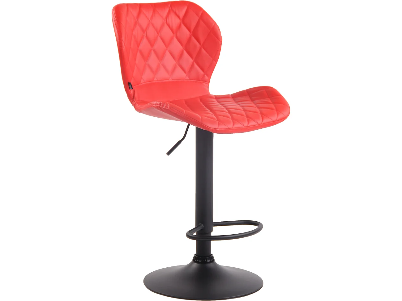 Tabourets de bar - Similicuir & Métal - Rouge - Cork