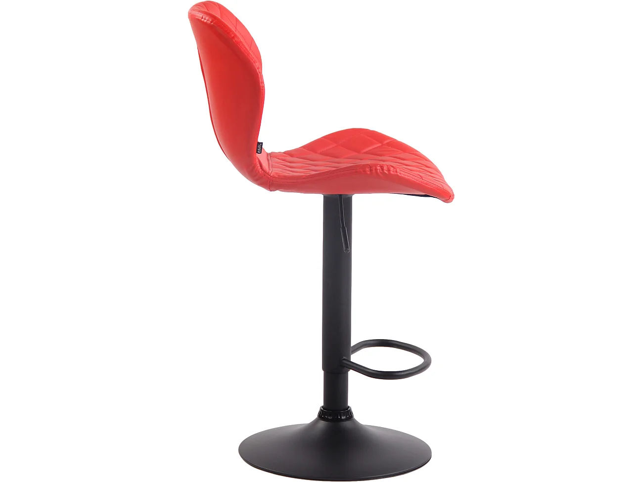 Tabourets de bar - Similicuir & Métal - Rouge - Cork