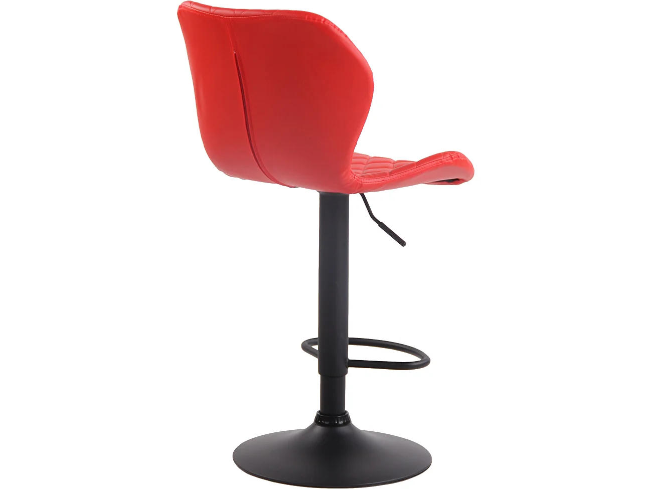 Tabourets de bar - Similicuir & Métal - Rouge - Cork