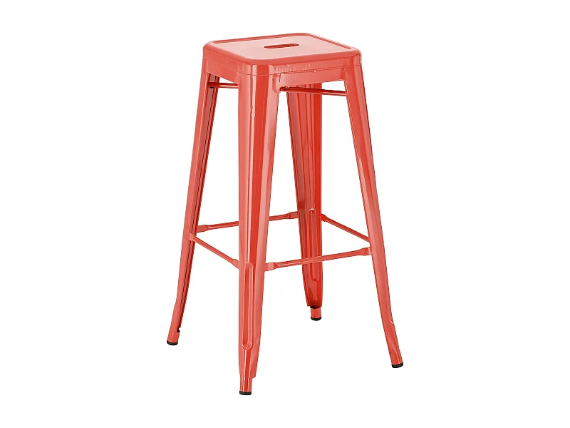 Barhocker - Metall - rot - Joshua