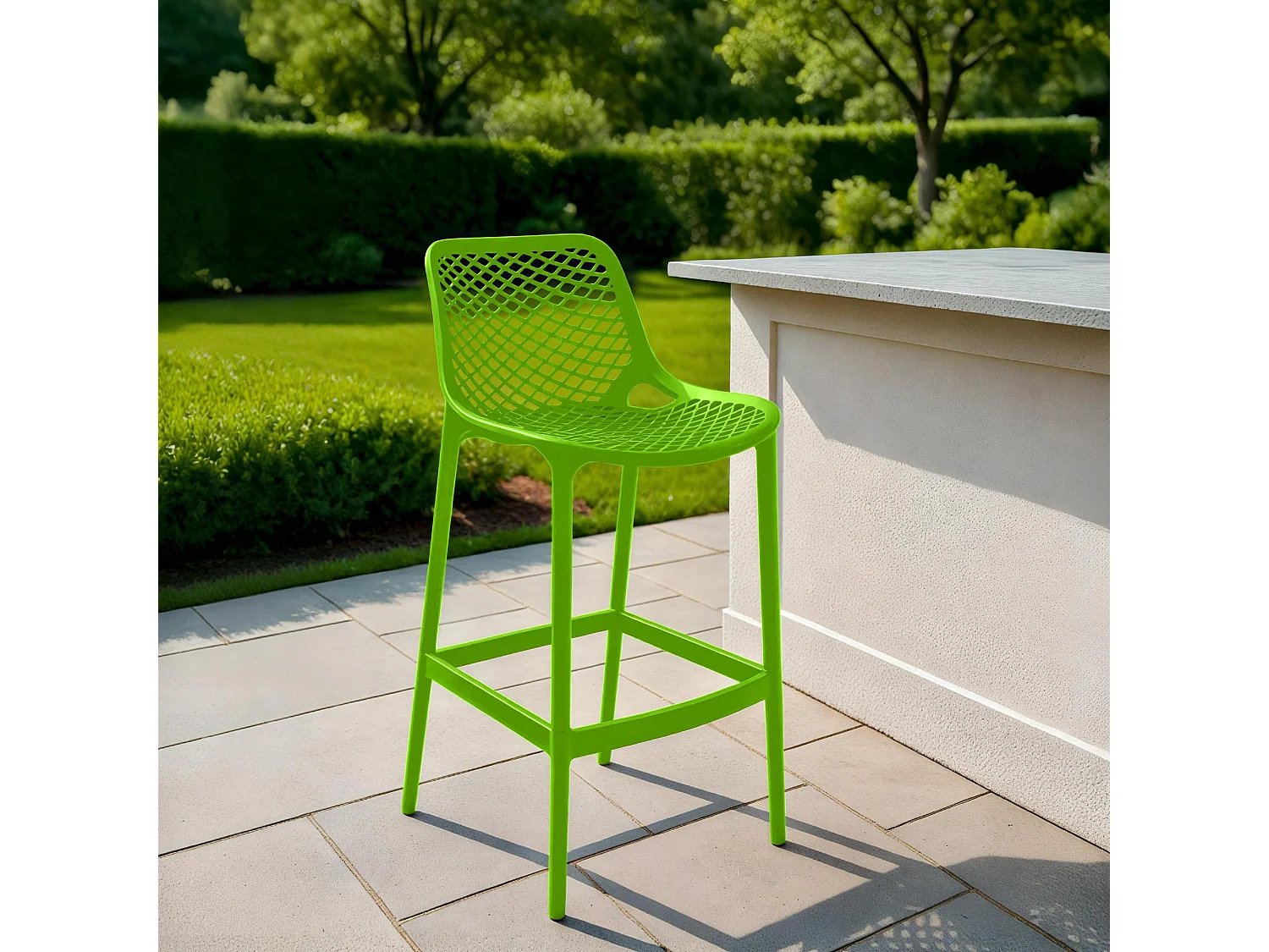 Barkruk - Kunststof - groen - Air