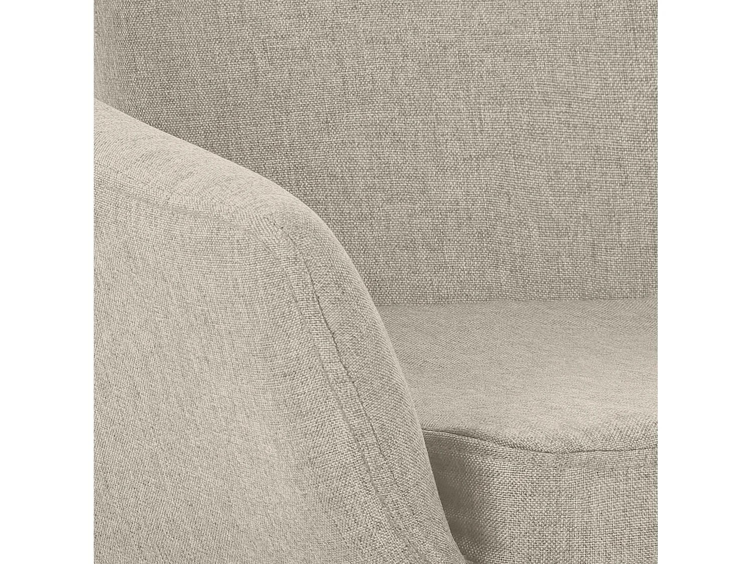 Lot de 2  Tabouret de bar - Tissu - Crème - Grant