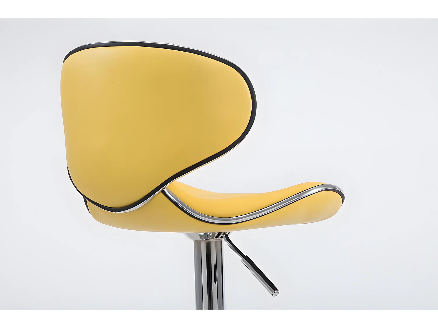 Tabourets de bar - Similicuir & Métal chromé - Jaune - Las Vegas V2