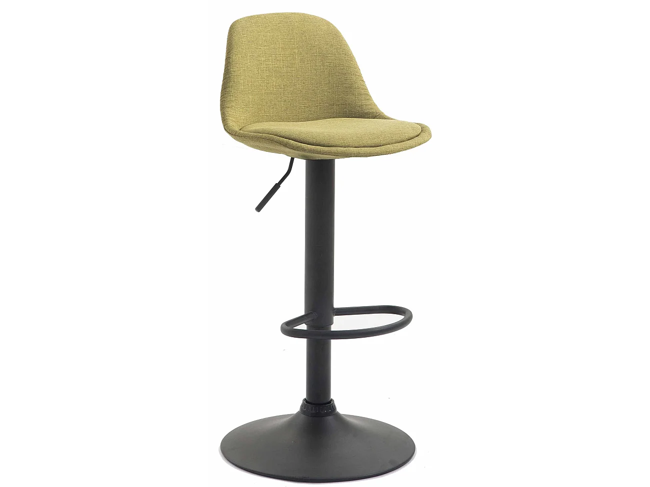 Tabouret de bar - Tissu & Métal - Vert - Kiel