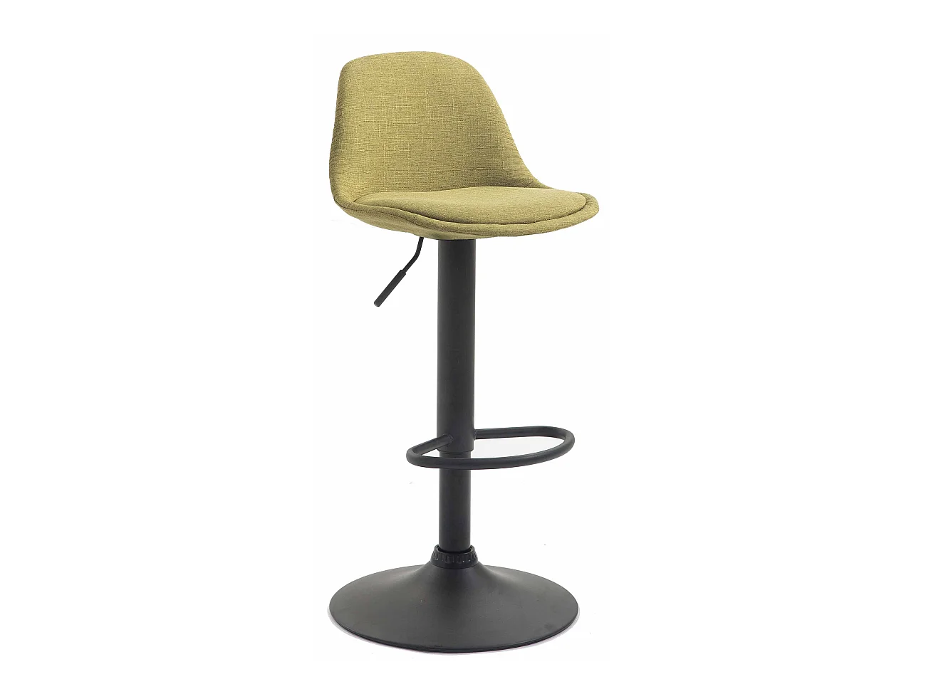 Tabouret de bar - Tissu & Métal - Vert - Kiel