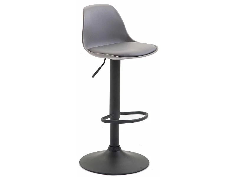 Barhocker - Kunststoff & Metall - grau - Kiel