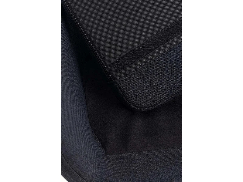 Lot de 2  Tabouret de bar - Tissu - Noir - Grant