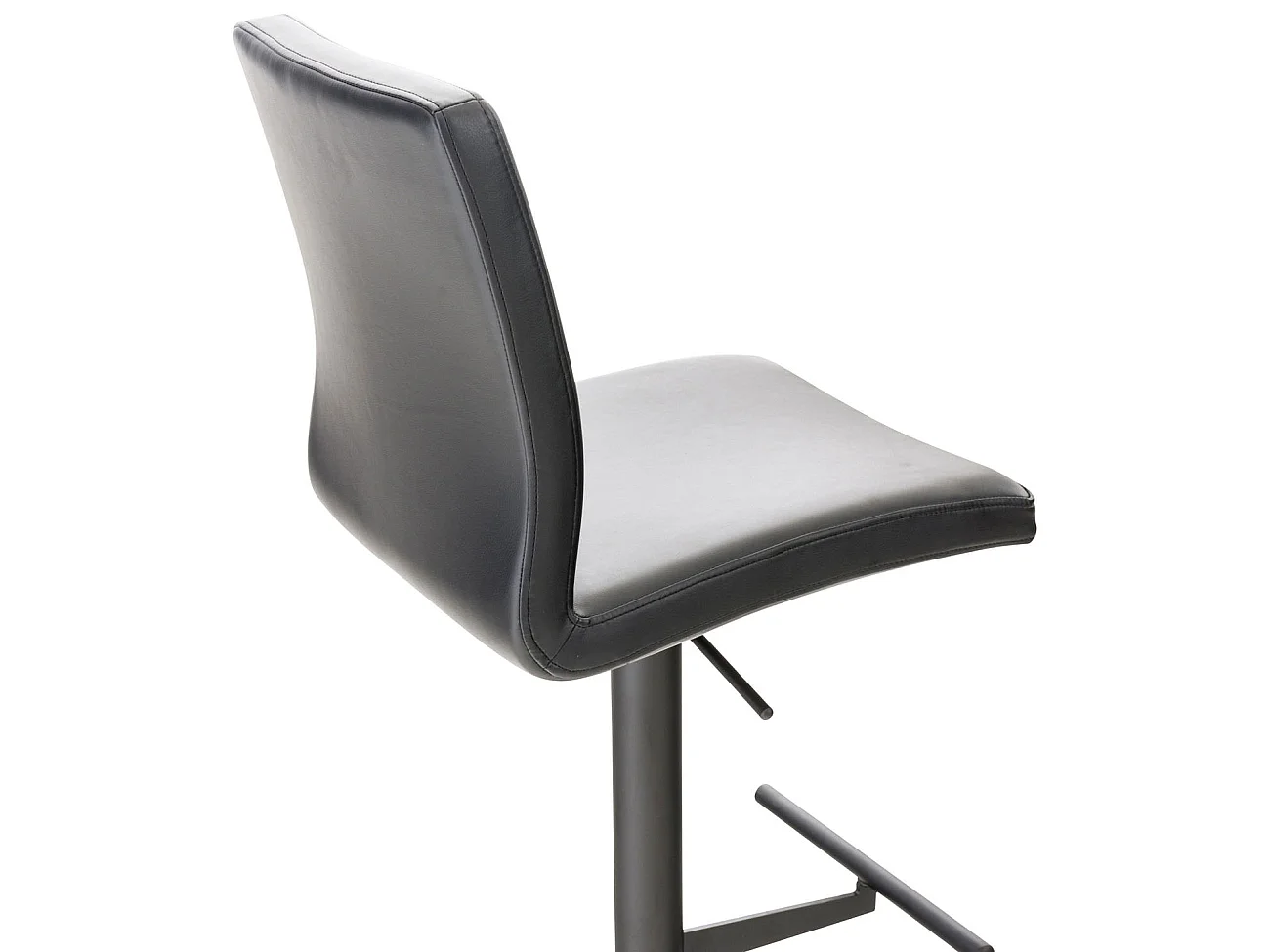 Tabouret de bar - Similicuir & Noir - Noir - Cadiz