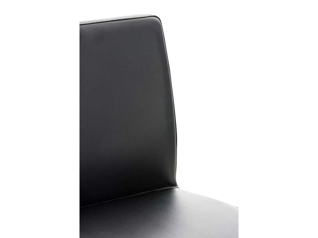 Tabouret de bar - Similicuir & Noir - Noir - Cadiz