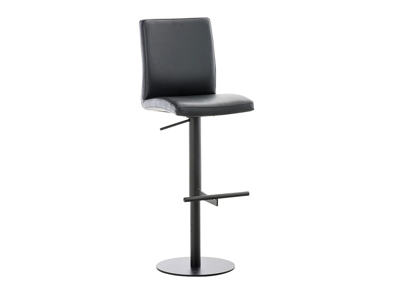 Tabouret de bar - Similicuir & Noir - Noir - Cadiz