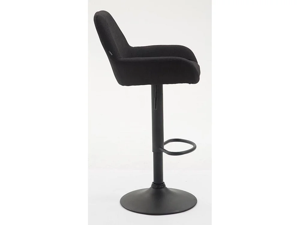 Tabouret de bar - Tissu & Noir - Noir - Braga