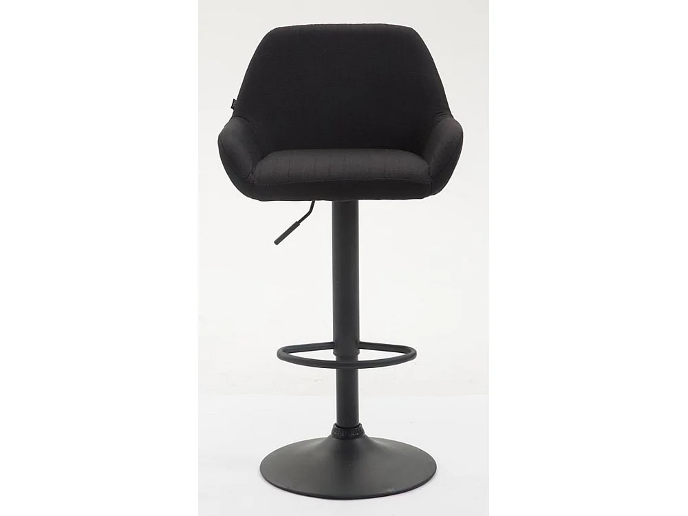 Tabouret de bar - Tissu & Noir - Noir - Braga