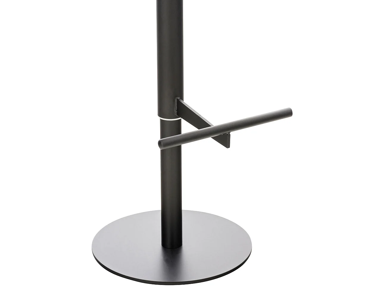 Tabouret de bar - Similicuir & Noir - Gris - Cadiz