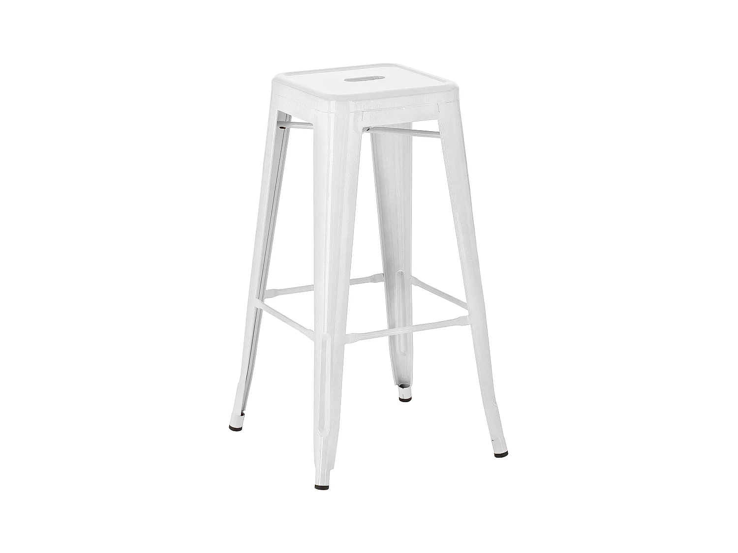 Tabouret de bar - Métal - Blanc - Joshua