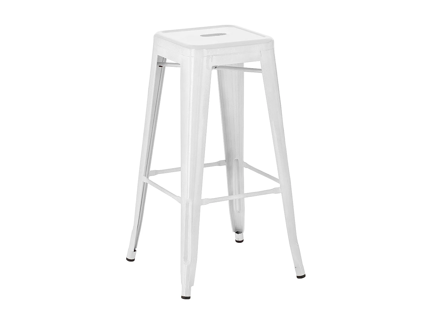 Tabouret de bar - Métal - Blanc - Joshua